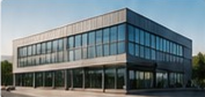 Gewerbegebäude mit Photovoltaik